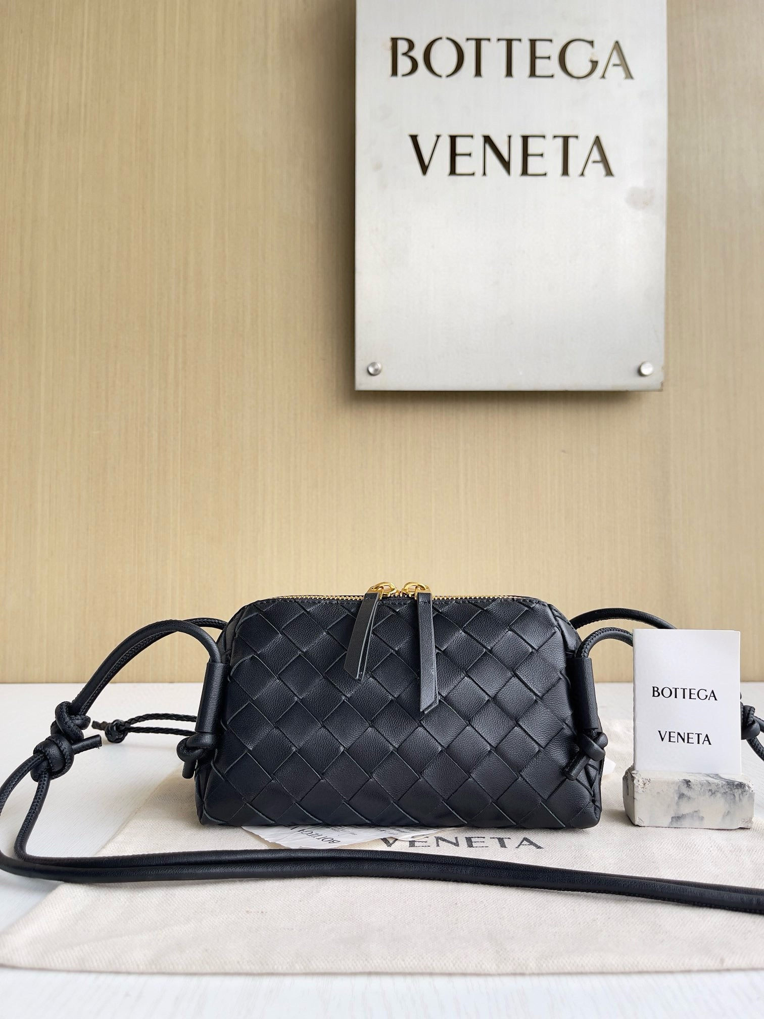 Bottega Veneta Intrecciato Concert Pouch Bag