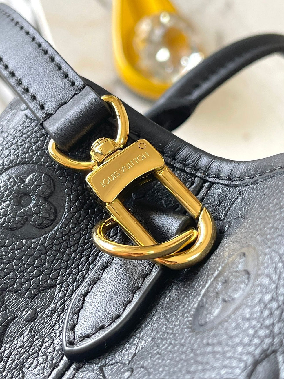 Thumbnail: Louis Vuitton BABYLONE TOTE 31 IN BLACK MONOGRAM EMPREINTE LEATHER