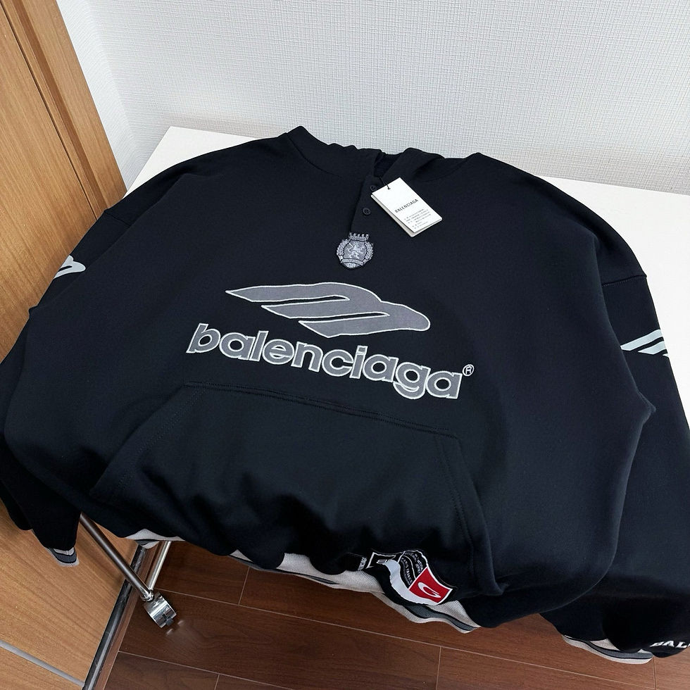 Thumbnail: Balenciaga Athletic M-Logo Hoodie with G Badge – Black