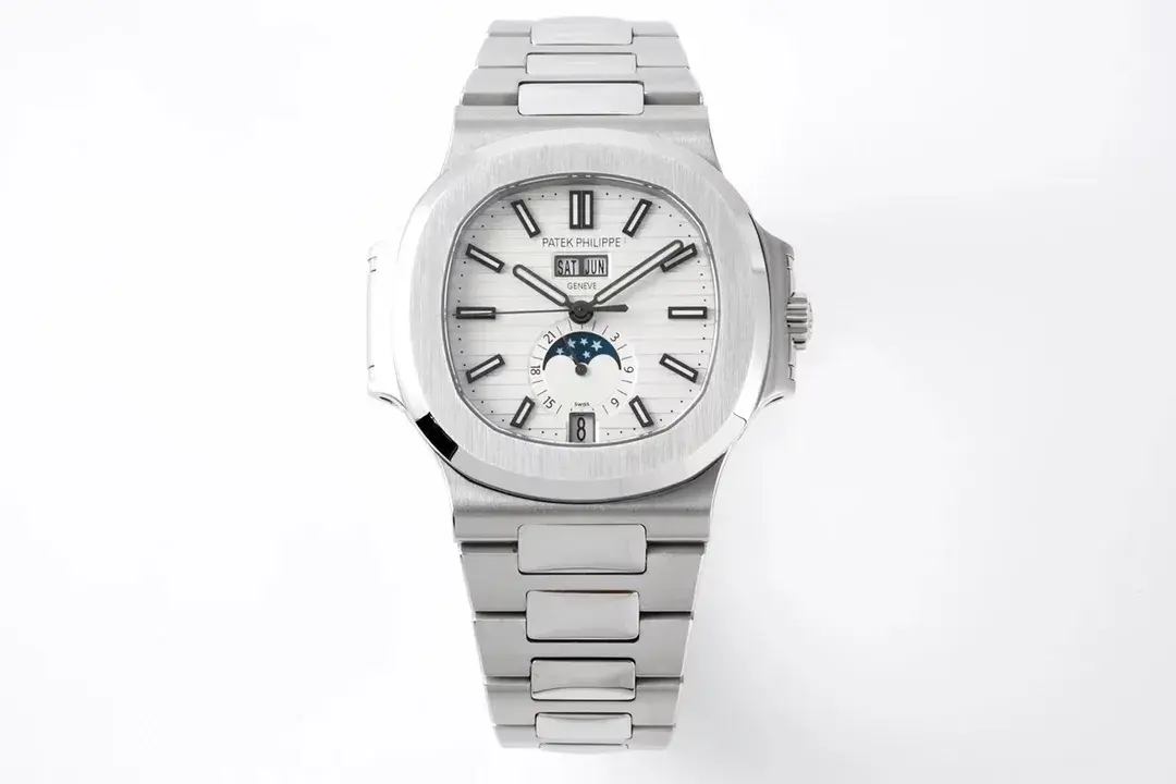 Patek Philippe Nautilus Silver Annual Calendar1099