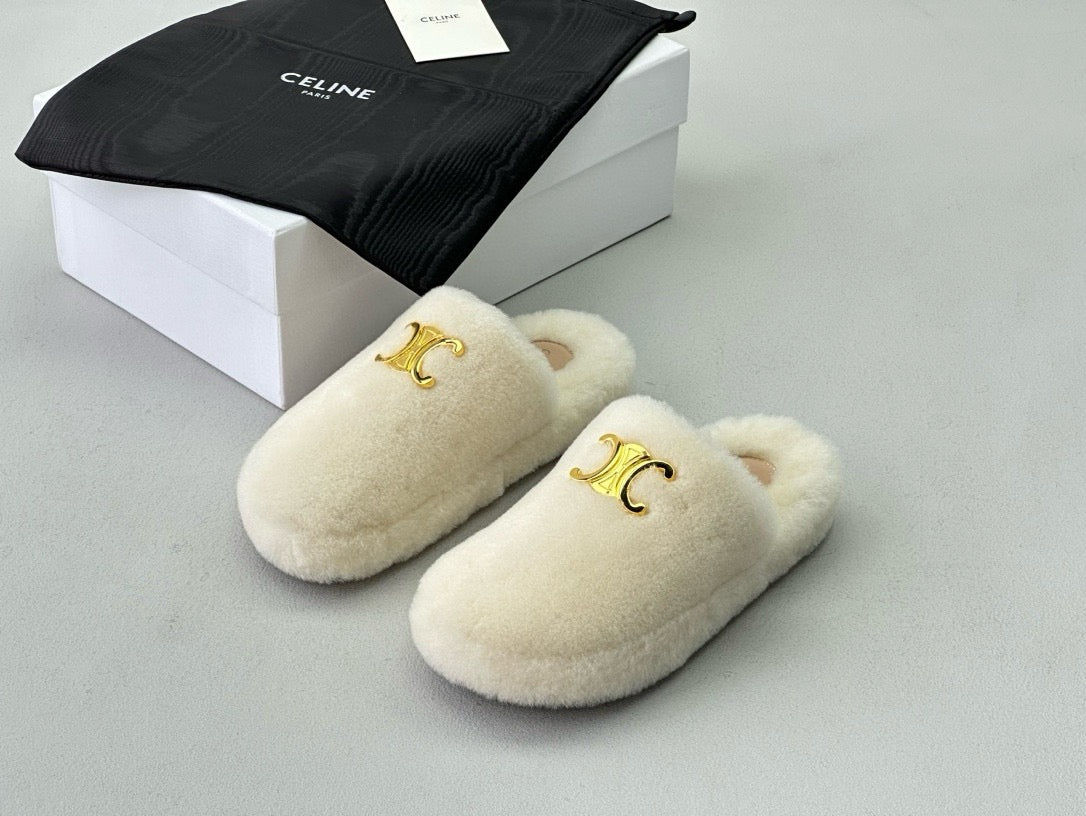 Celine Women Sandal — Cream