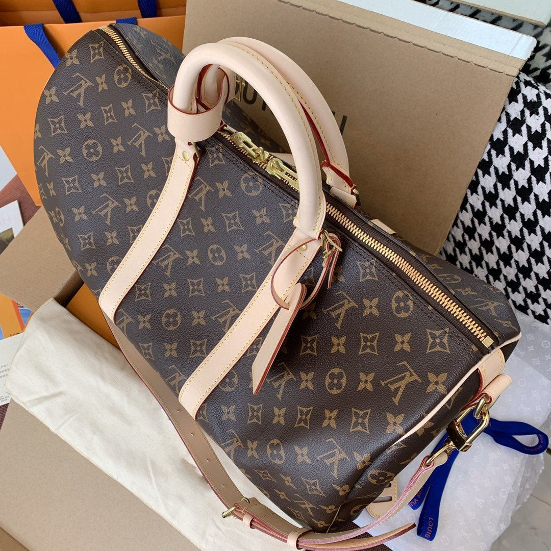 Louis Vuitton KEEPALL BANDOULIERE 45 MONOGRAM CANVAS