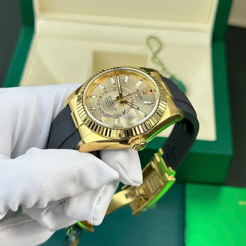 Thumbnail: Superclone Rolex Sky Dweller 42 Mm Champagne Dial