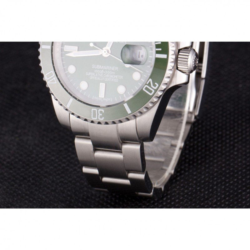 Thumbnail: Swiss Rolex Submariner 40Mm Green Dial Mechanism Srl51
