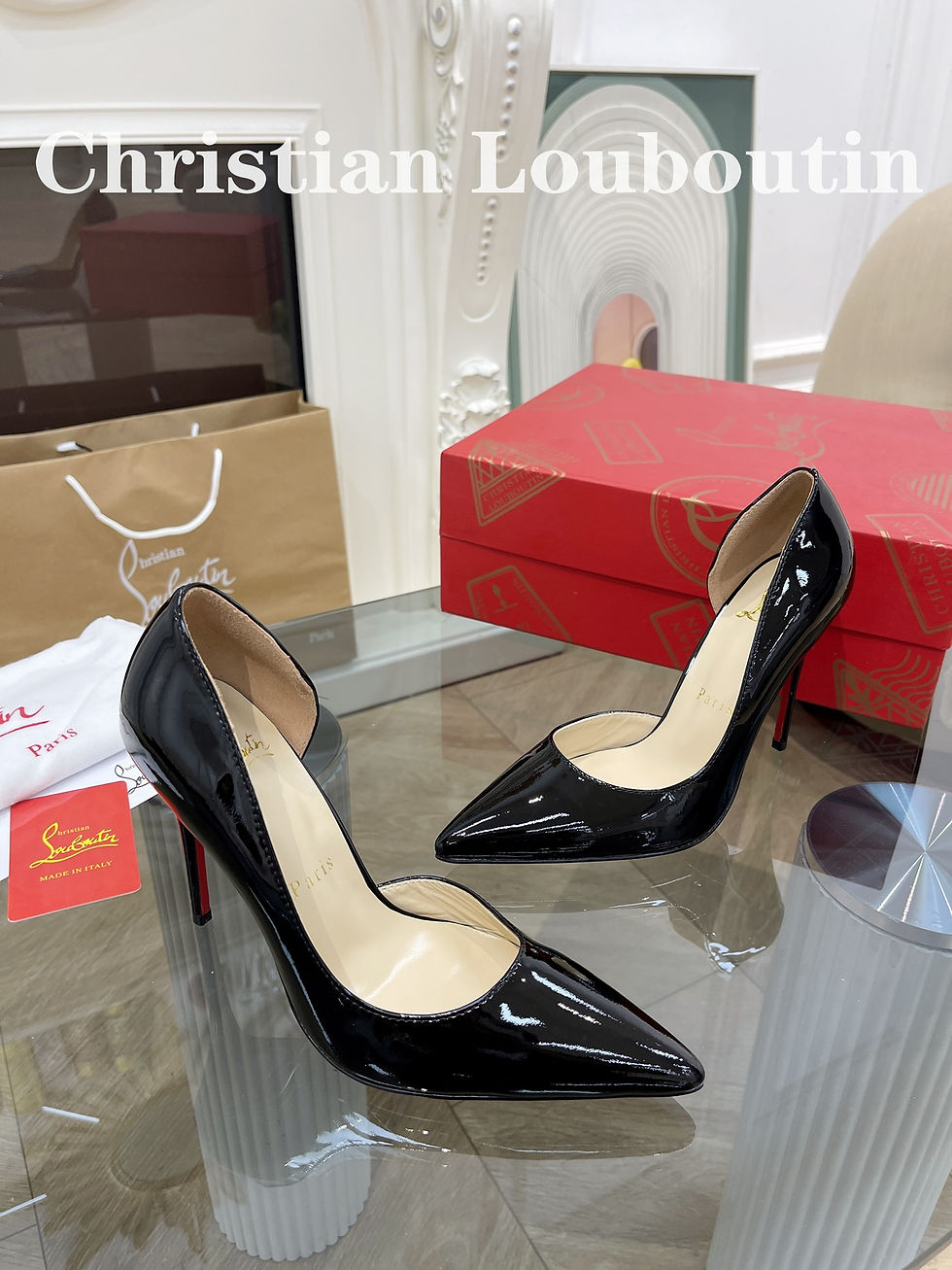 Thumbnail: Christian Louboutin Women Heel 10.5cm — Gold