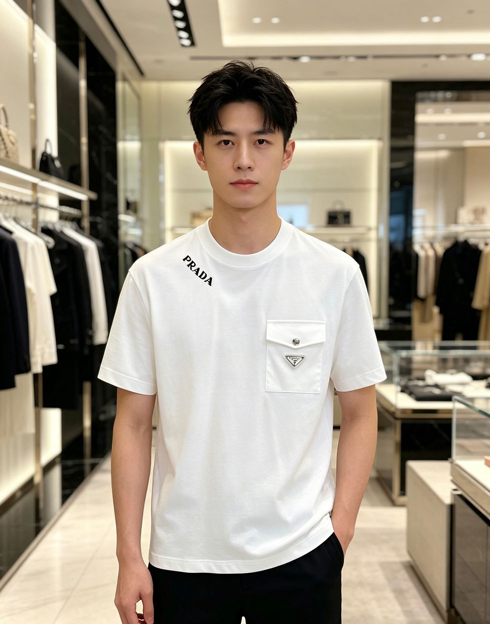 Thumbnail: Prada Logo T-Shirt — White
