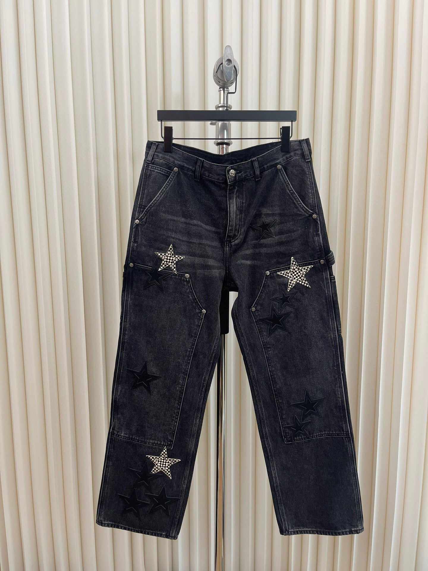Chrome Hearts Jeans — Ivory