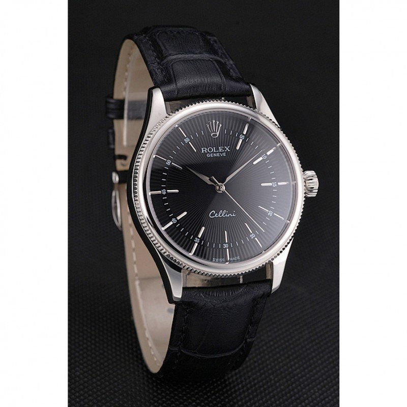 Thumbnail: Swiss Rolex Cellini 38Mm Black Dial