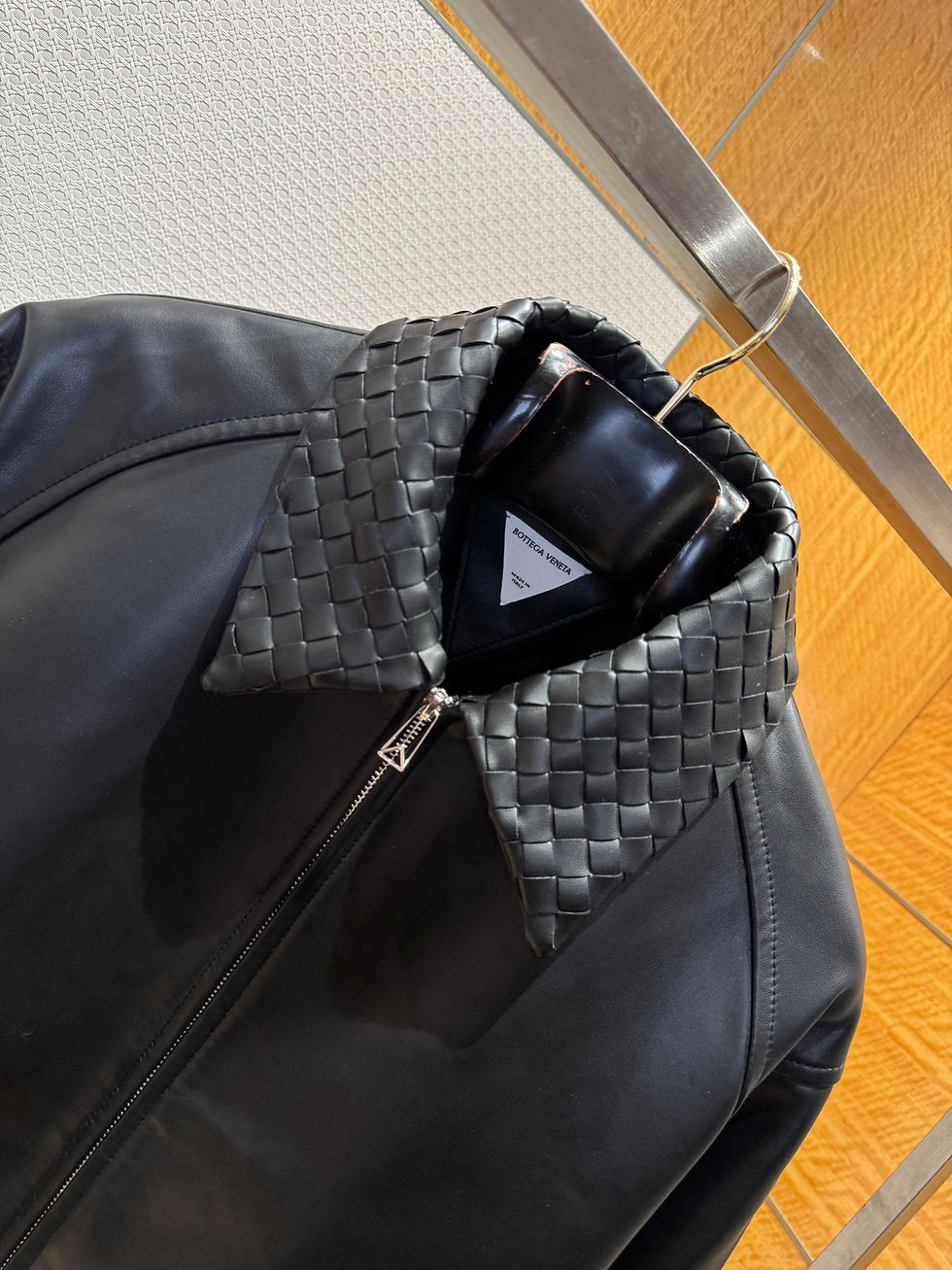 Thumbnail: Bottega Veneta Leather Jacket — Burgundy