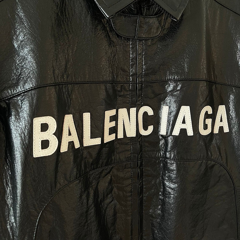 Thumbnail: Balenciaga Distressed Leather Biker
