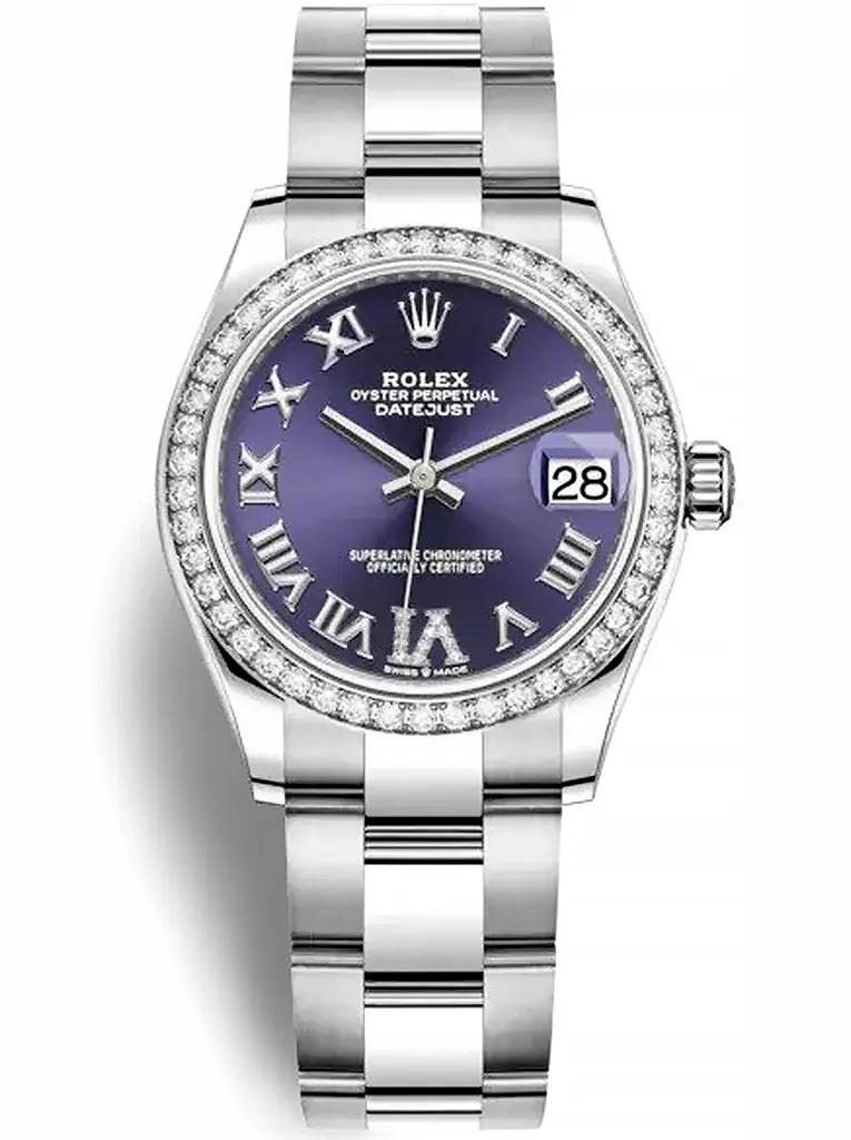 Rolex Datejust 31Mm Aubergine Dial