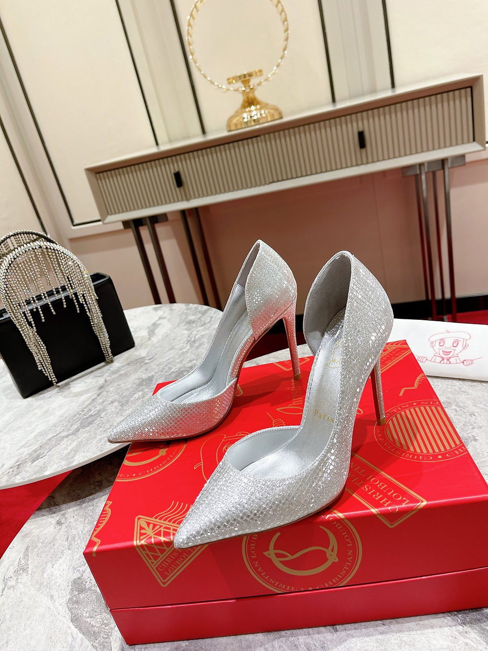 Thumbnail: Christian Louboutin Women Heel — Brown