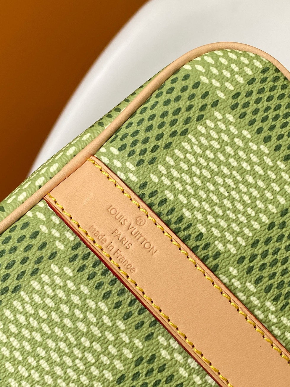 Thumbnail: Louis Vuitton KEEPALL BANDOULIÈRE 34 BAG IN GREEN DAMIER GOLF COATED CANVAS
