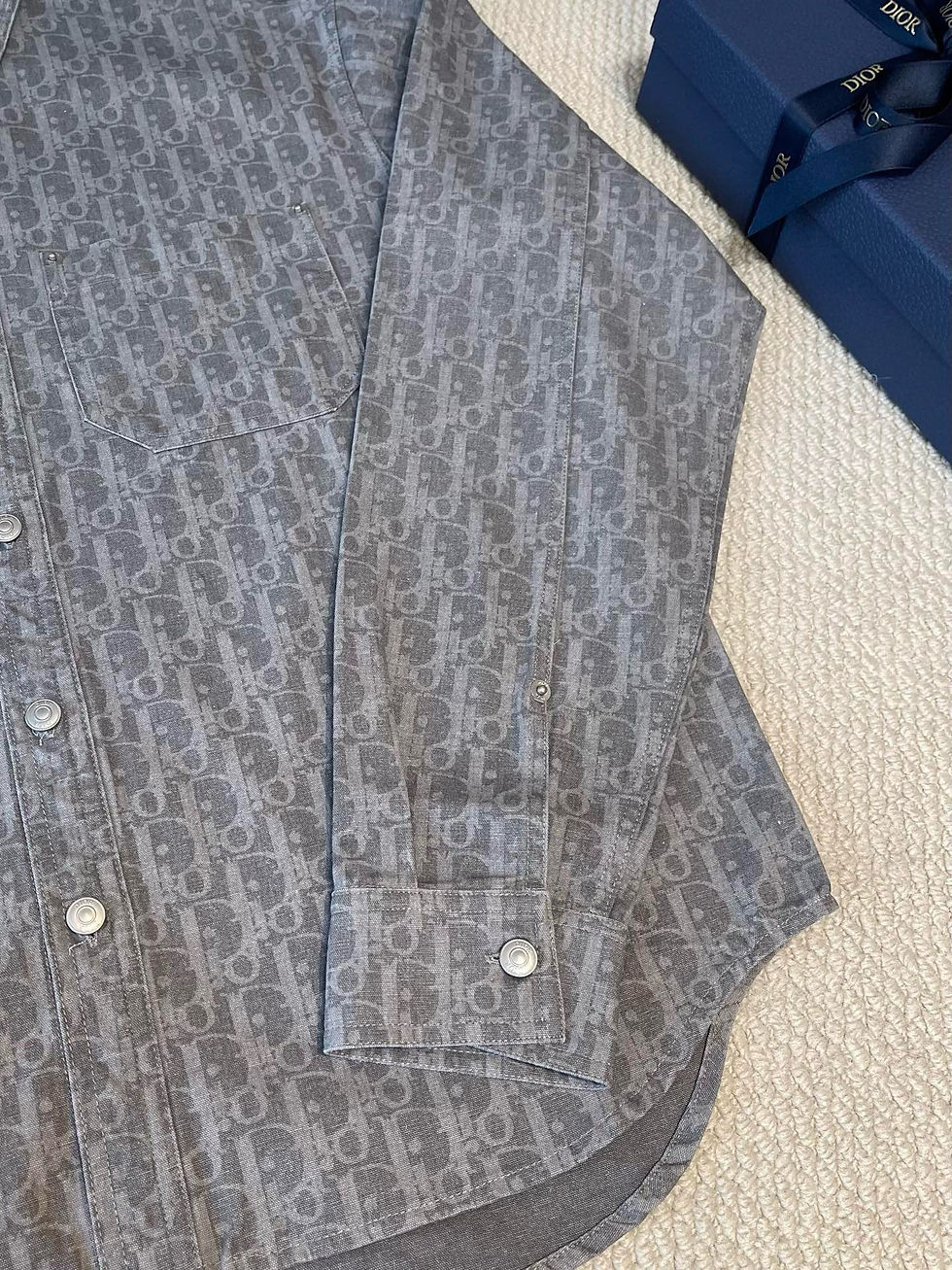 Thumbnail: Dior Long Sleeve Shirt — Charcoal