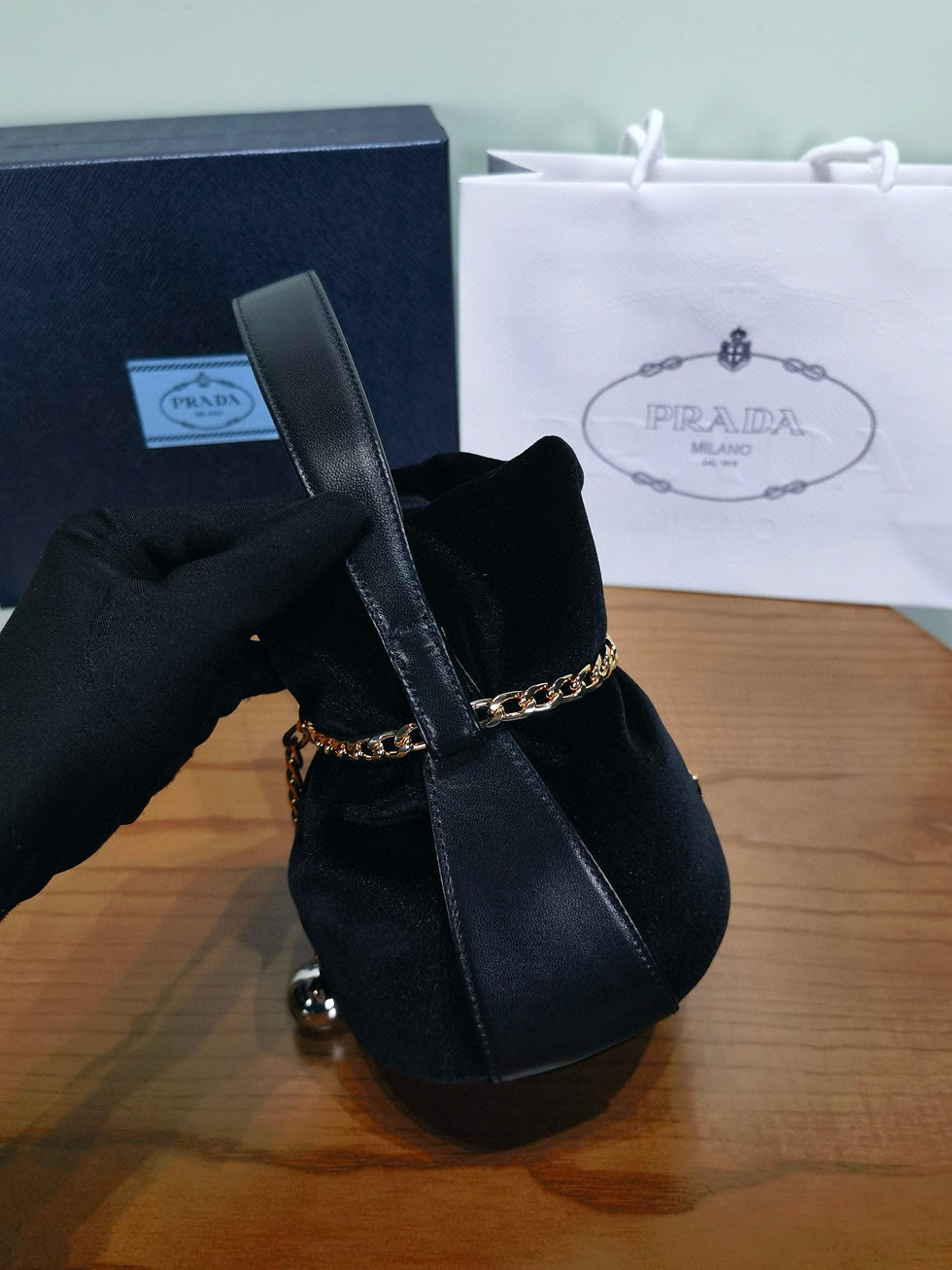 Thumbnail: PD Petit Sac Noir Bag — Black