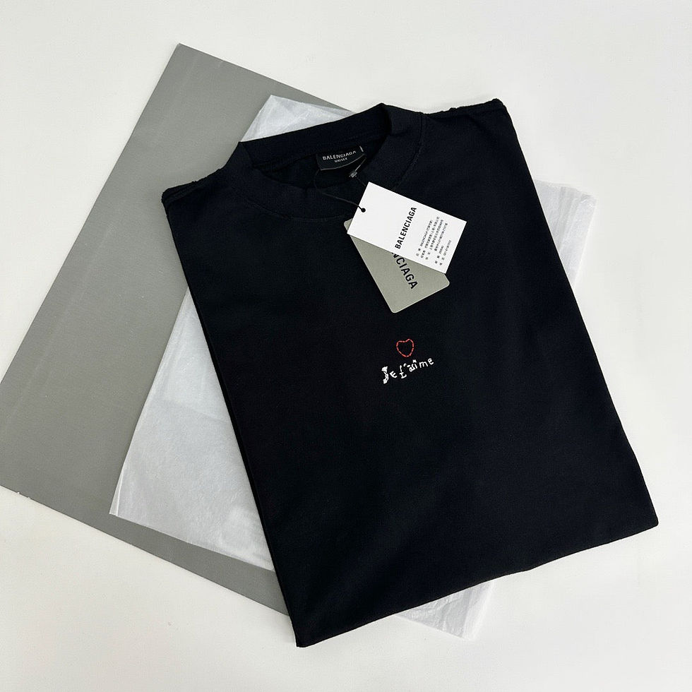 Thumbnail: Balenciaga T-Shirt Noir – Je l'aime Cœur