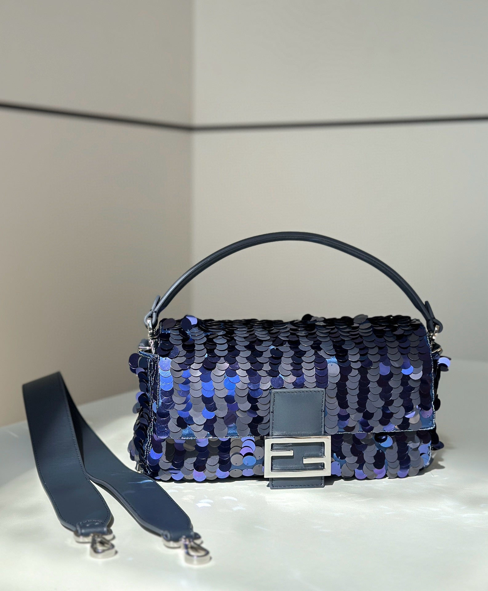 Fendi Baguette Sequins Bag 387