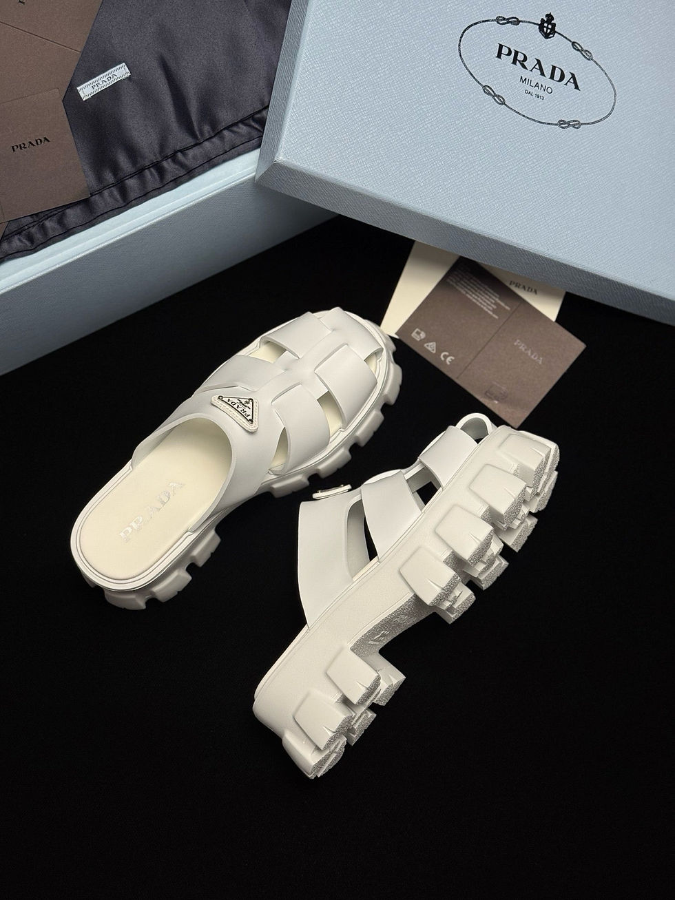 Thumbnail: Prada Women Sandal — Ivory