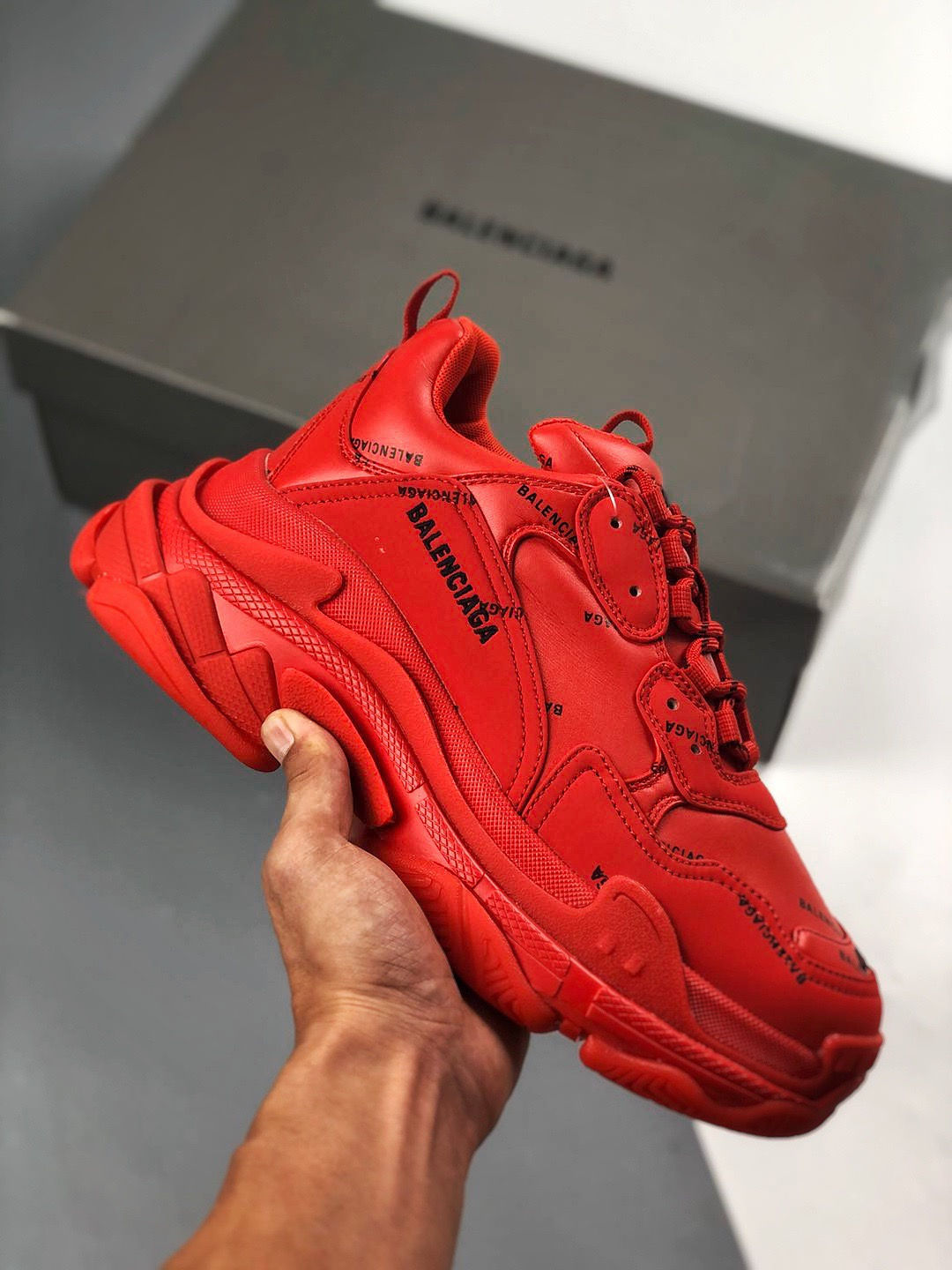 Balenciaga Triple S Red