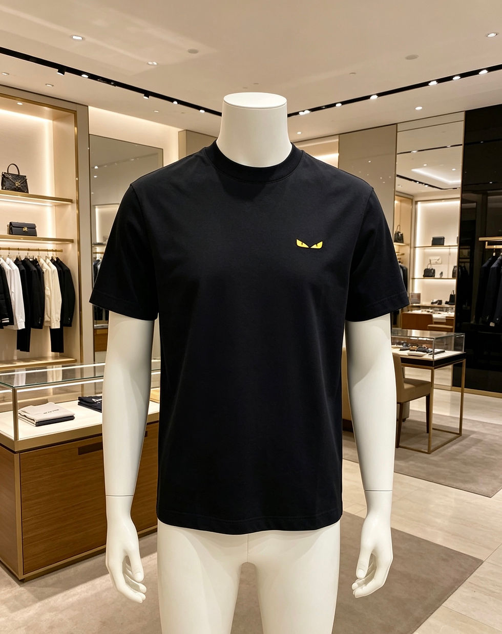 Thumbnail: Fendi Logo T-Shirt — Navy