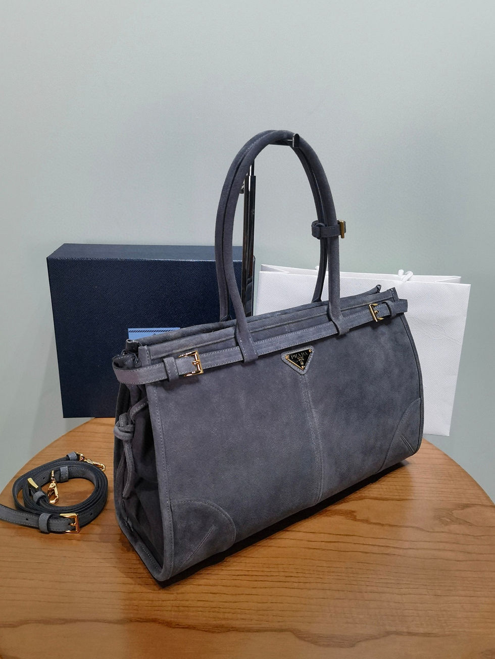 Thumbnail: PD Bonnie Handbag 38x24x12cm — White