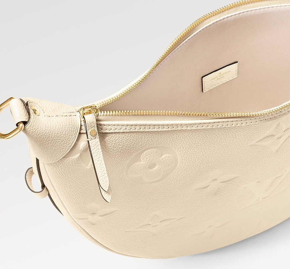 Thumbnail: Louis Vuitton LOOP HOBO 38 CREMEMONOGRAM EMPREINTE LEATHER GOLD HARDWARE