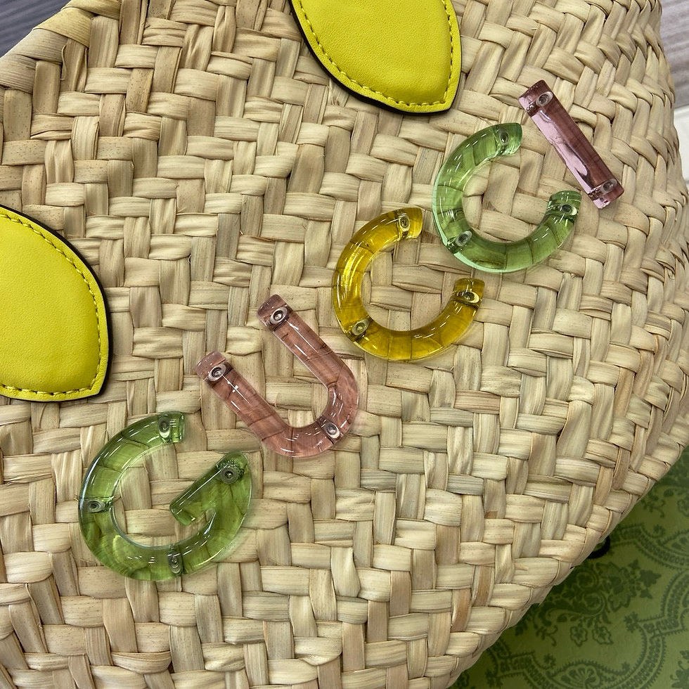 Thumbnail: Gucci Straw Tote Mini 20 5 19 5 13