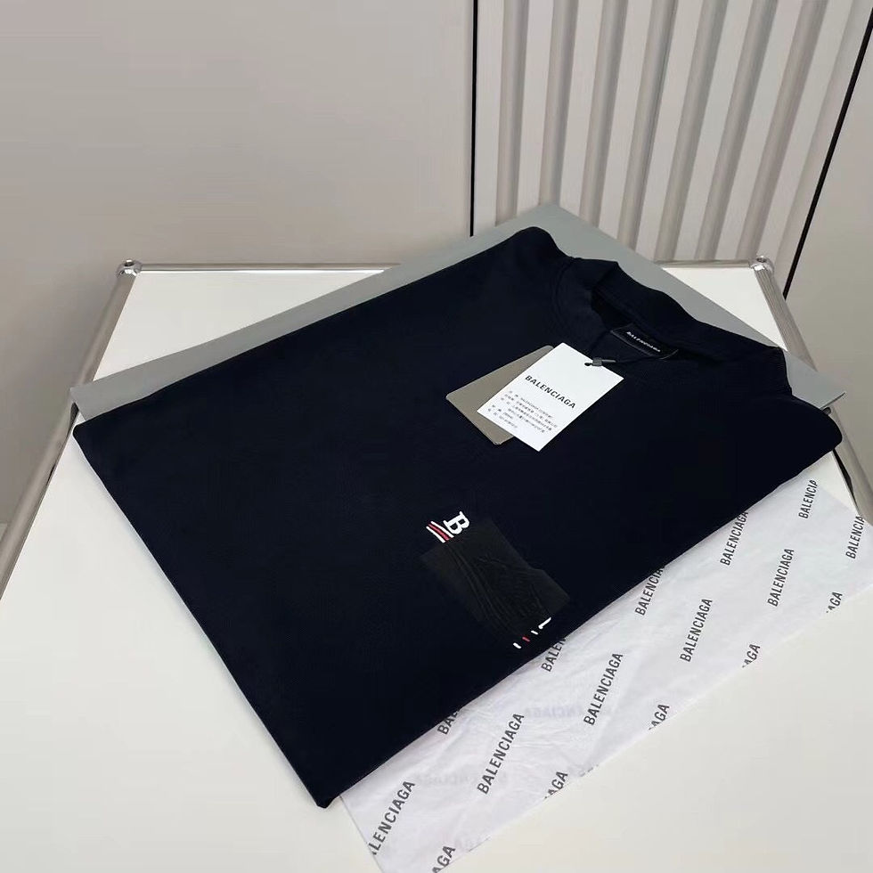 Thumbnail: Balenciaga T-Shirt Noir – Patch Campaign Tape
