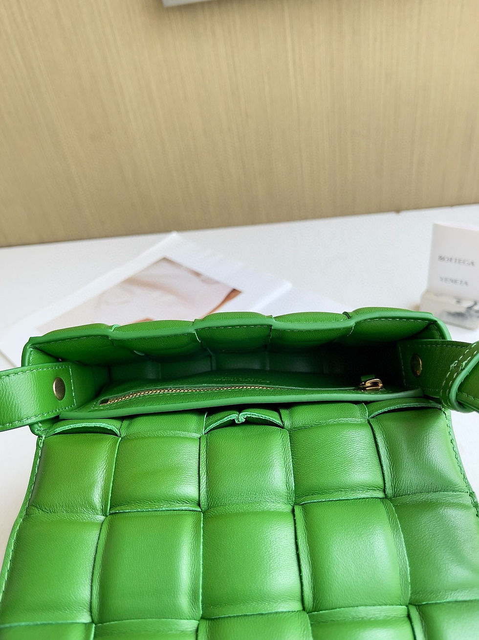 Thumbnail: Bottega Veneta Burgundy Padded Cassette Bag