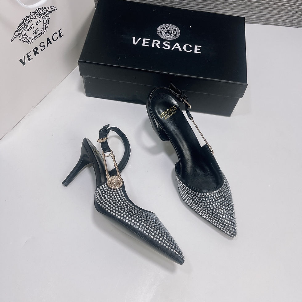 Thumbnail: Versace Women Heel 8cm — Navy