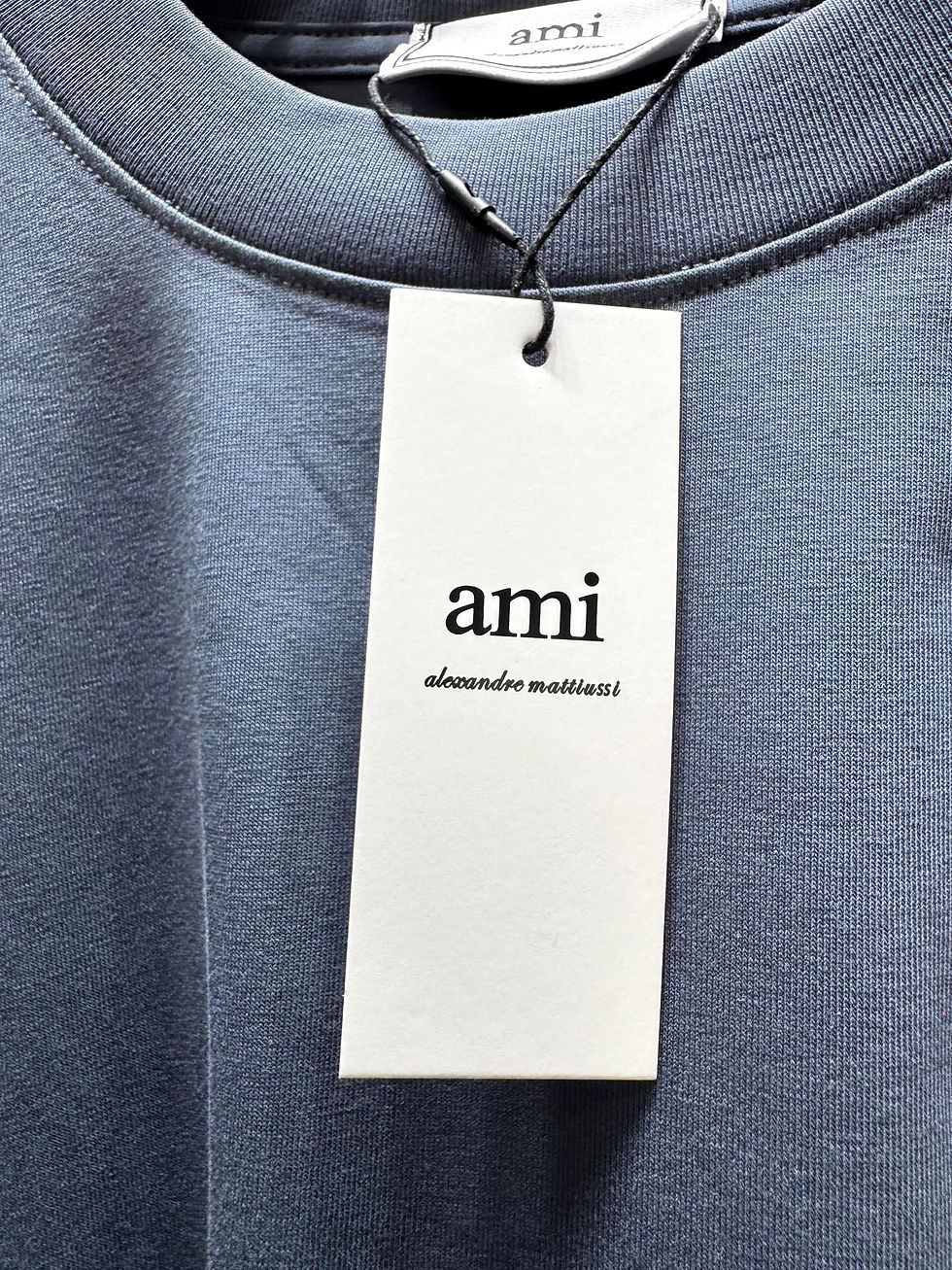 Thumbnail: Ami Paris Heart Logo T-Shirt Slate Grey
