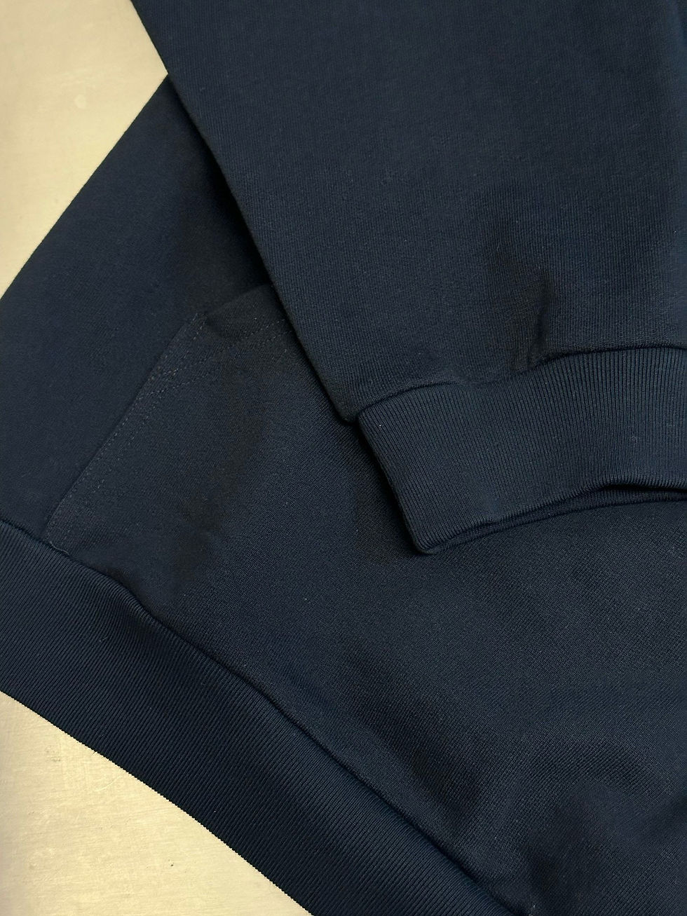 Thumbnail: Balenciaga Center Logo Pullover Hoodie – Black