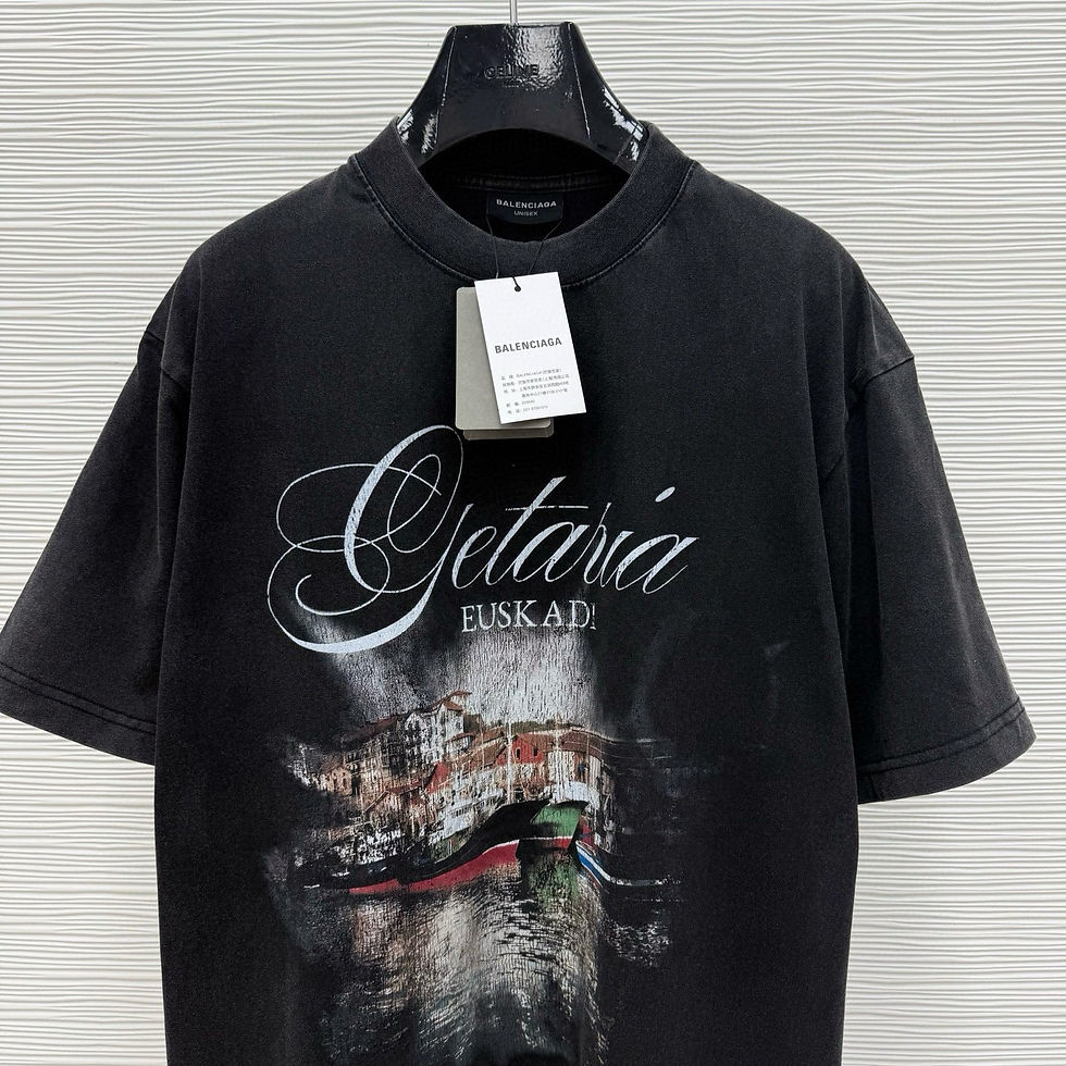 Thumbnail: Balenciaga Frayed Logo Black