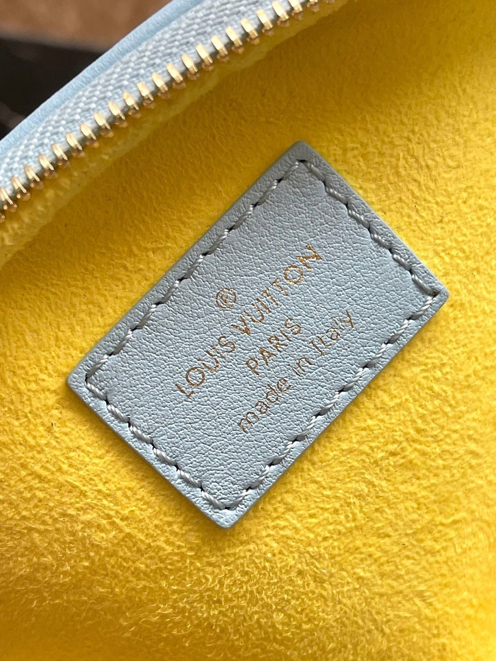 Thumbnail: Louis Vuitton MINI BUMBAG 17 IN SKY YELLOW MONOGRAM CALFSKIN GOLD HARDWARE