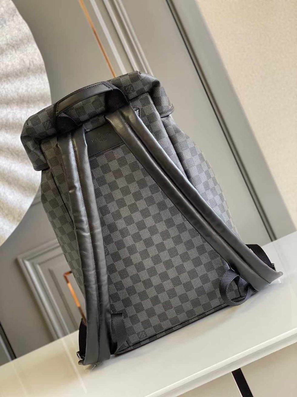 Thumbnail: Louis Vuitton BACKPACK 44 IN GUN METAL DAMIER GRAPHITE CANVAS