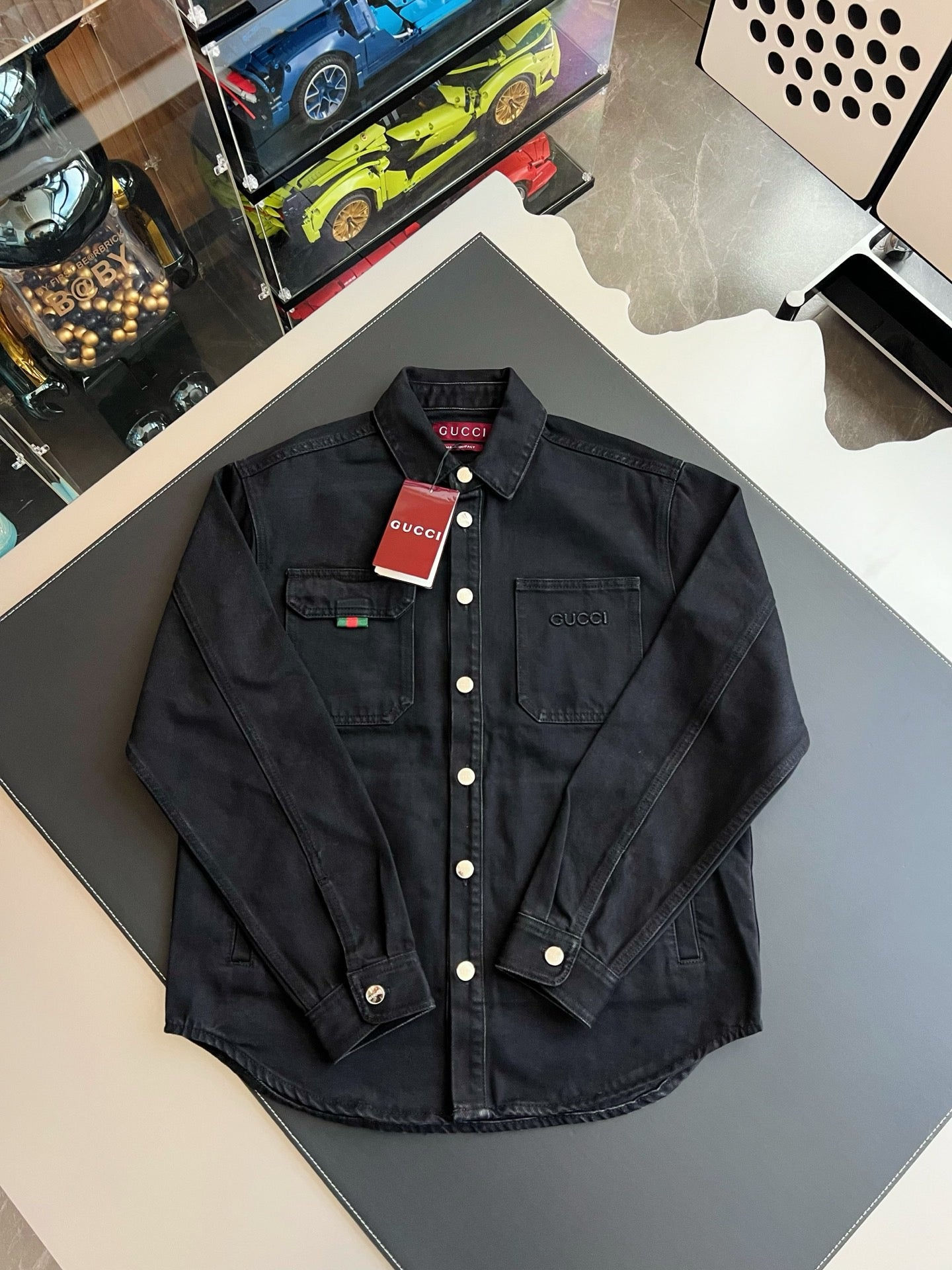 Gucci Denim Jacket — Black