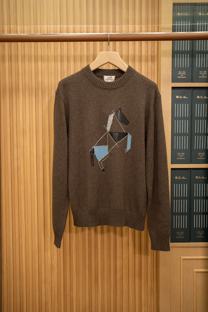 Hermes Sweater — Camel