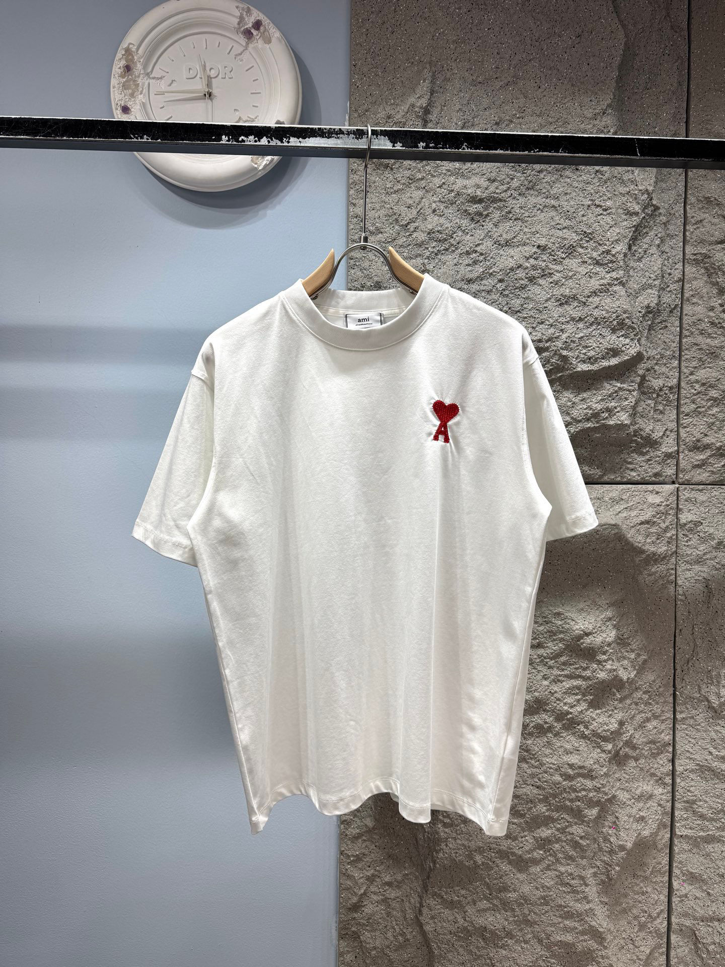 Ami Paris Alexandre Mattiussi Ami de Coeur Oversized T-Shirt White