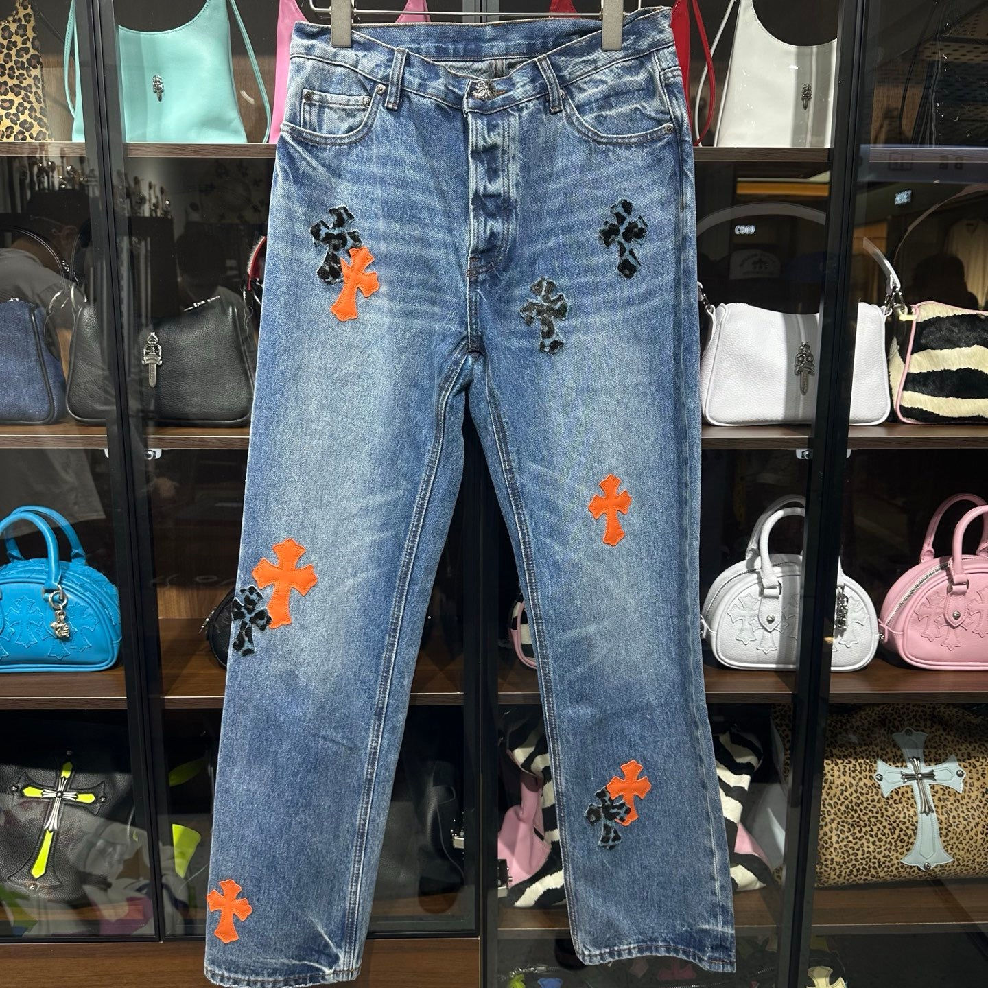 Chrome Hearts Jeans — Khaki
