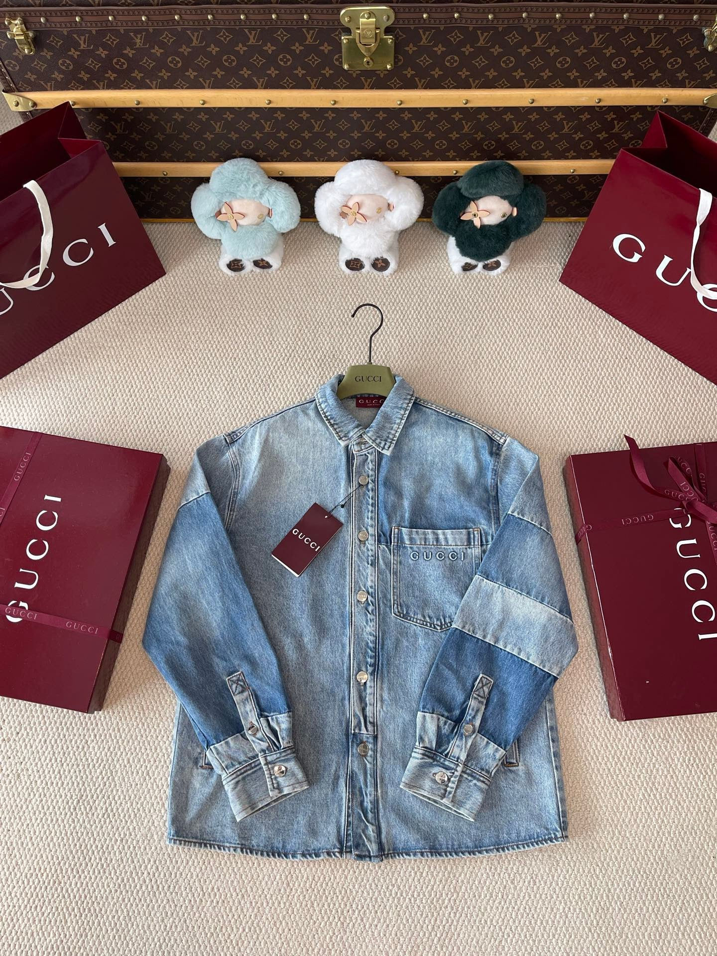 Gucci Denim Jacket — Ivory