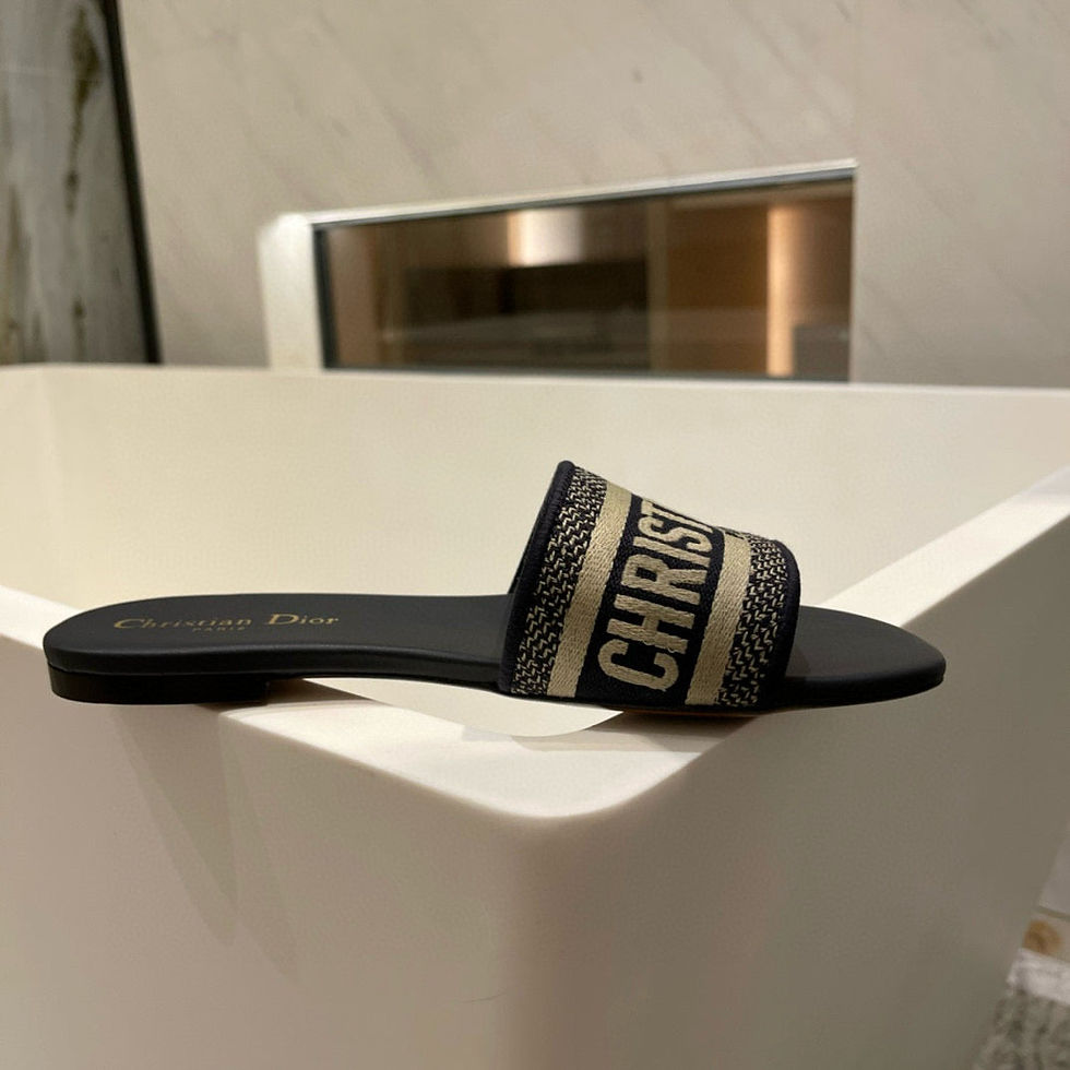 Thumbnail: Dior Women Slide Sandal — Gold