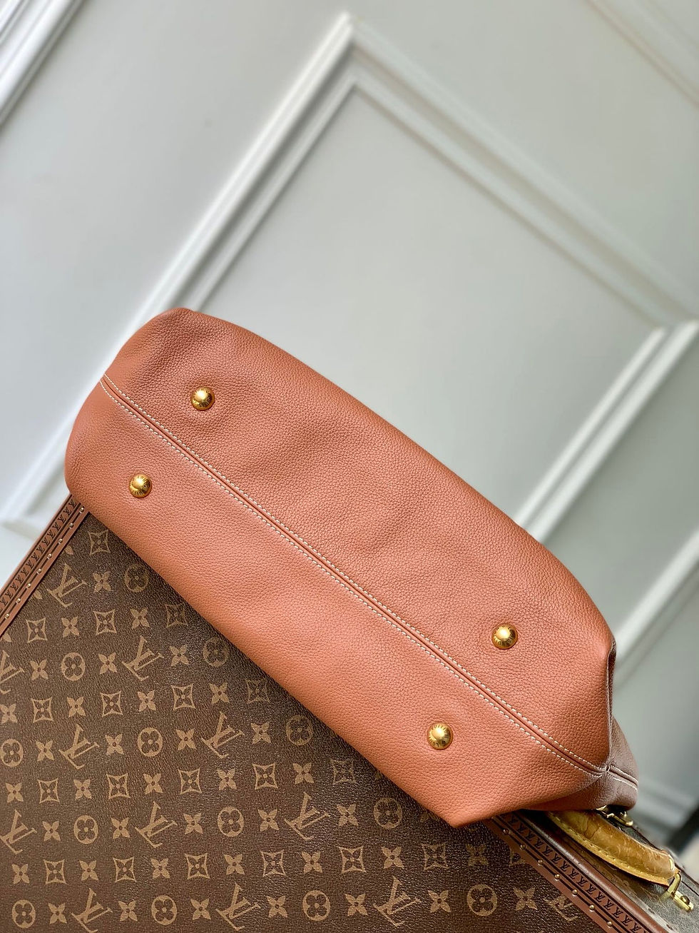 Thumbnail: Louis Vuitton LOW KEY CABAS MM BAG 47 IN TAWNY BROWN GRAINED CALFSKIN