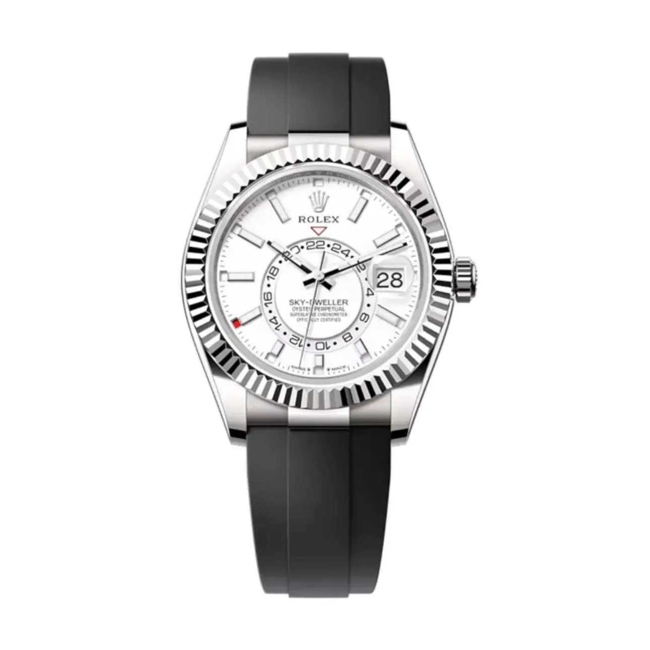 Superclone Rolex Sky Dweller 42 Mm Intense White Dial