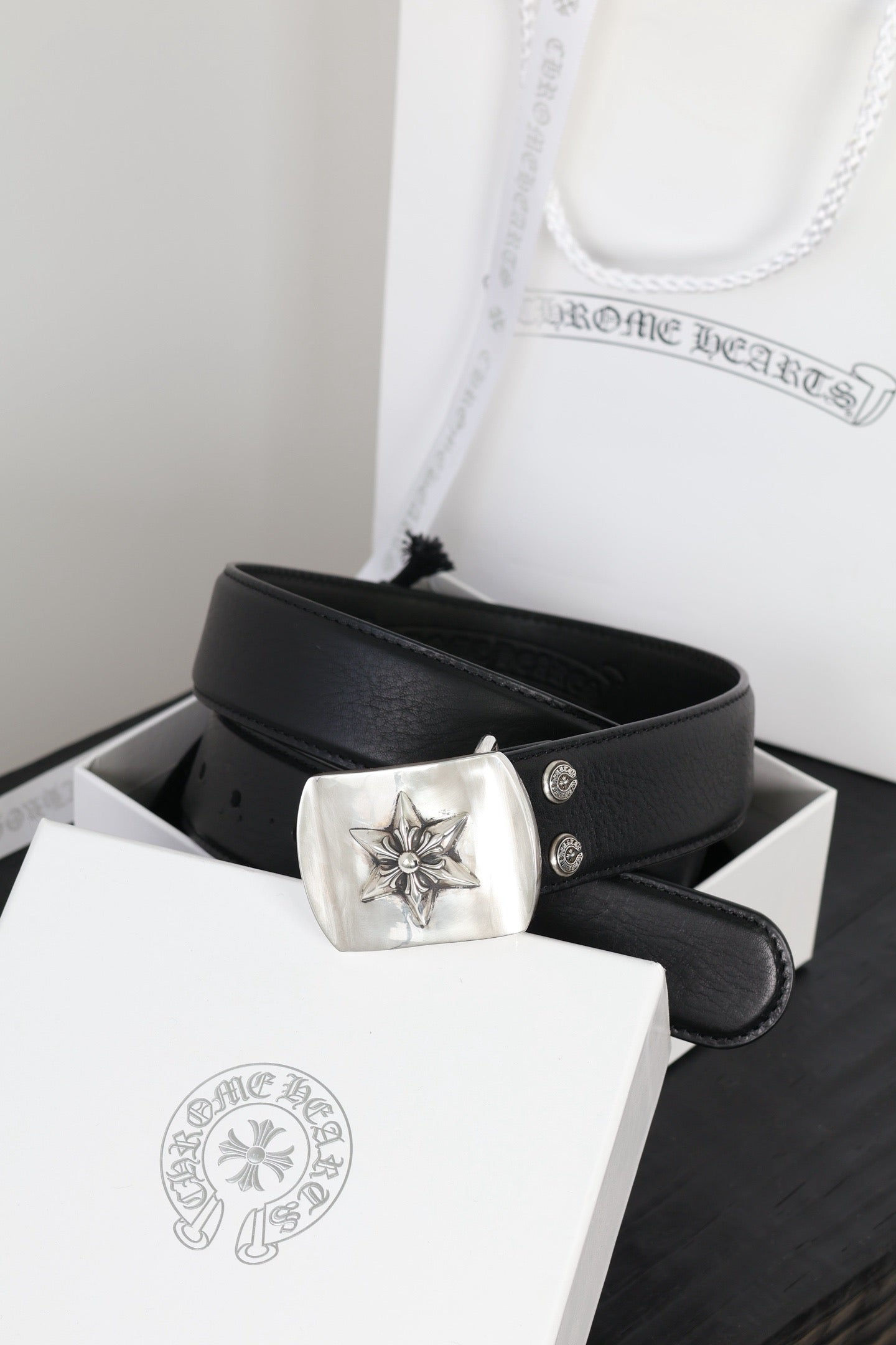 Chrome Heart Belts — Camel