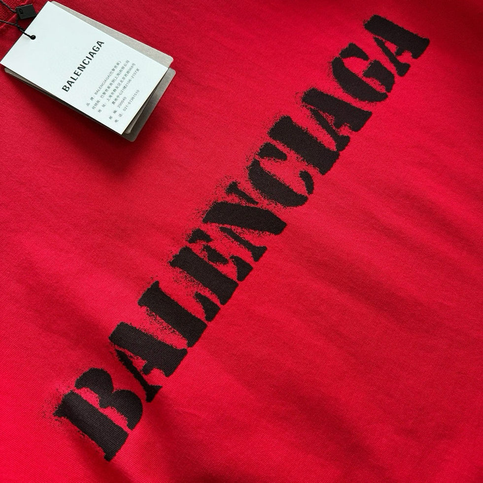 Thumbnail: Balenciaga Stencil Logo Red