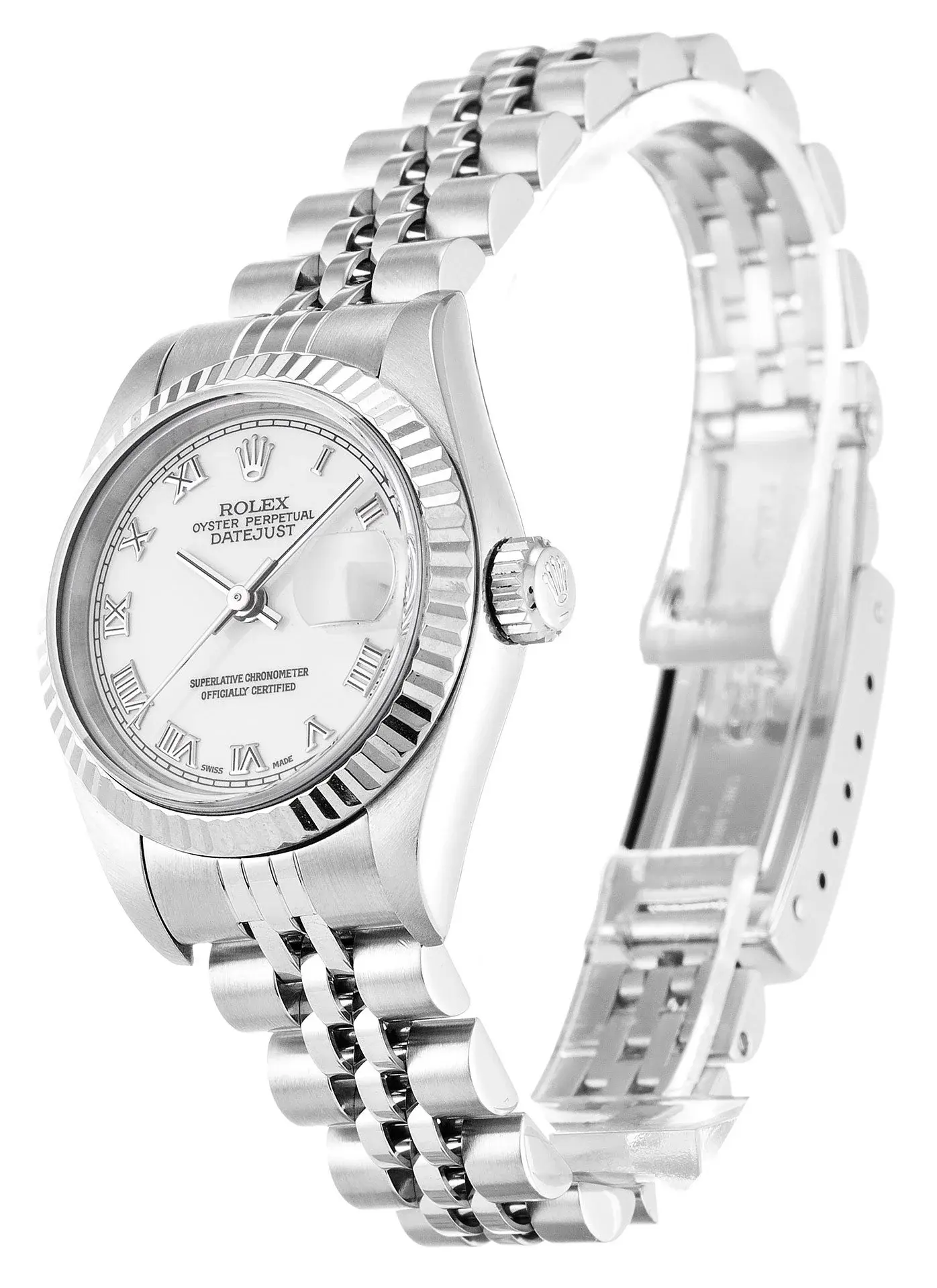 Rolex Lady Datejust 25Mm White Dial