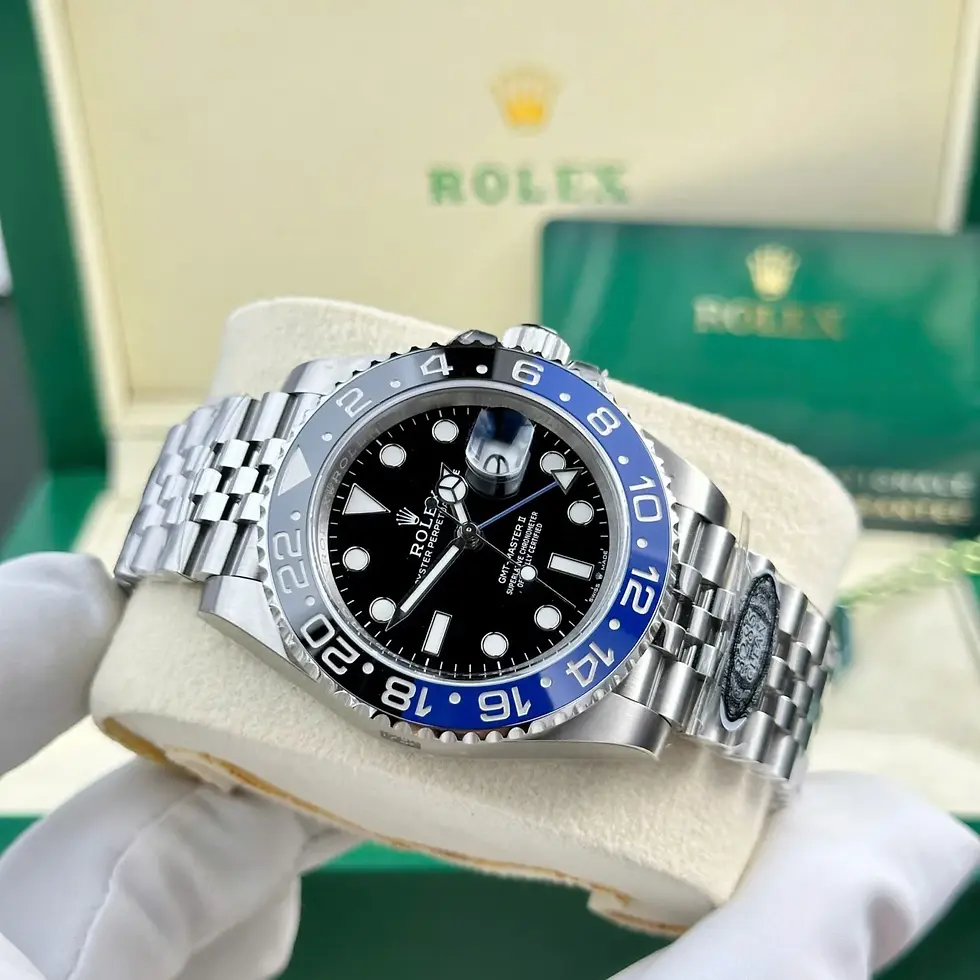 Thumbnail: Swiss Rolex Gmt Master Ii 40Mm Black Dial