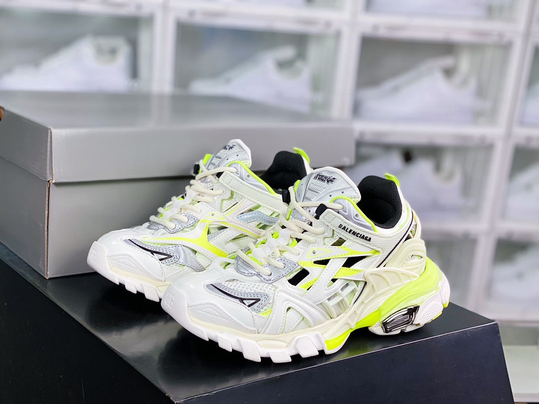 BAL Track 2 White and Light Green