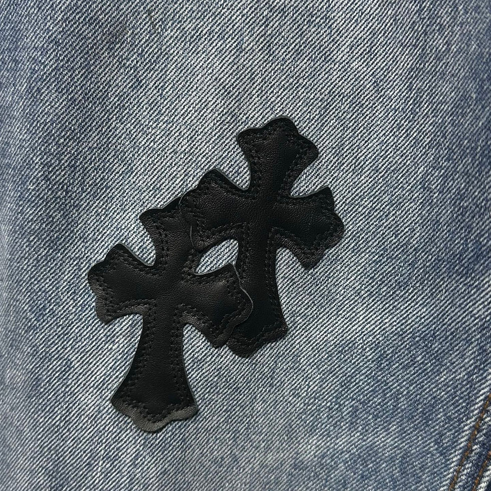 Thumbnail: Chrome Hearts Jeans — Ecru