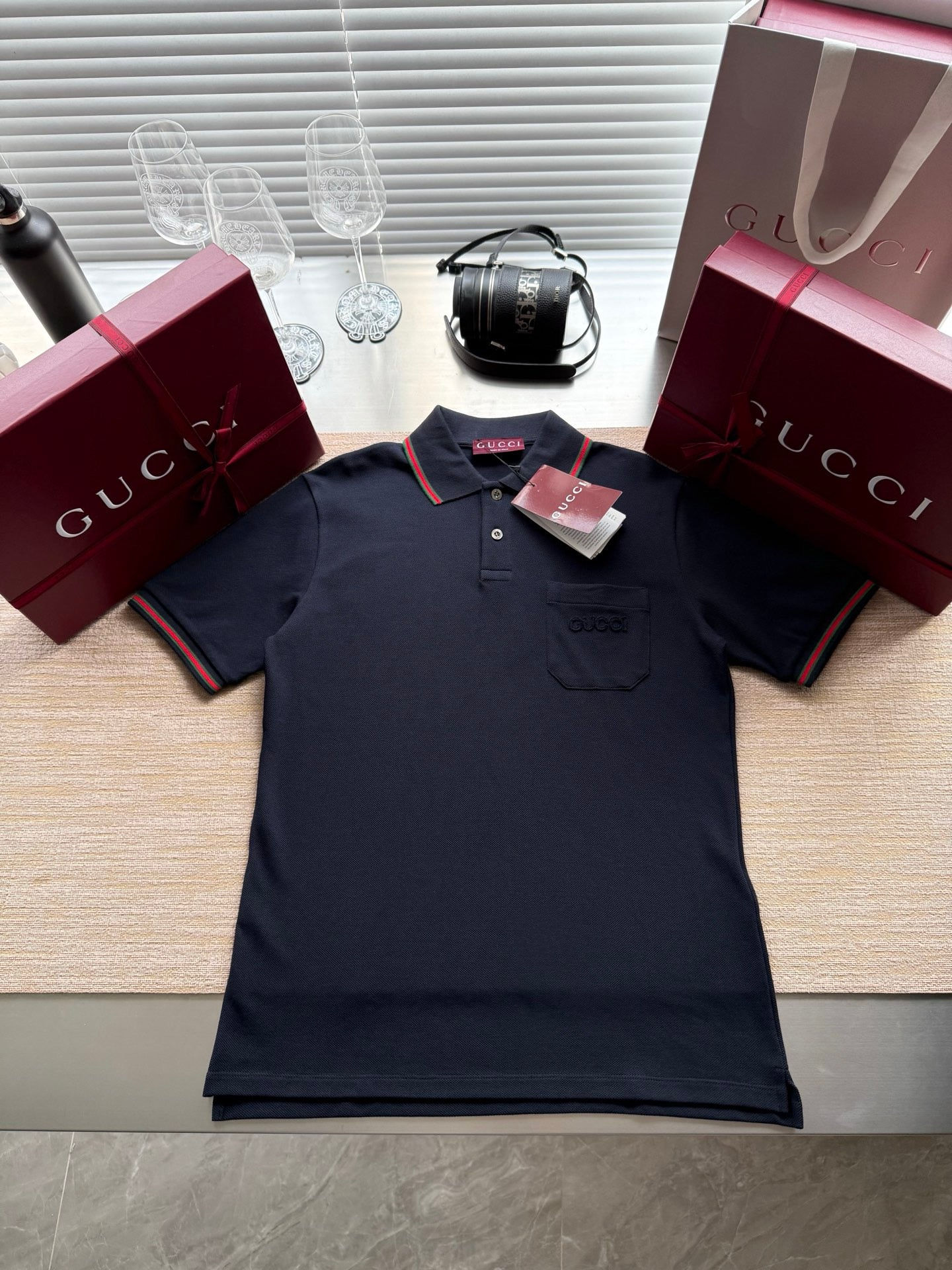 Gucci Polo — Dark Brown